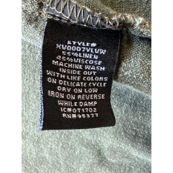 Sanctuary Womens Olive Green Cargo Vest With Tie-Waist & Flap Pockets Size M - Picture 9 of 10